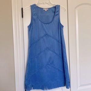 Gianni Bini blue suede dress